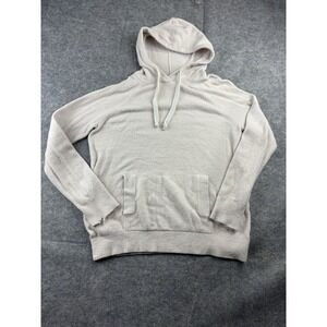 Barefoot Dreams CozyChic Lite Knit Hoodie Pullover Sweater Soft Pink Size S SEE